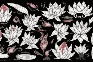 Blood lily tattoo idea