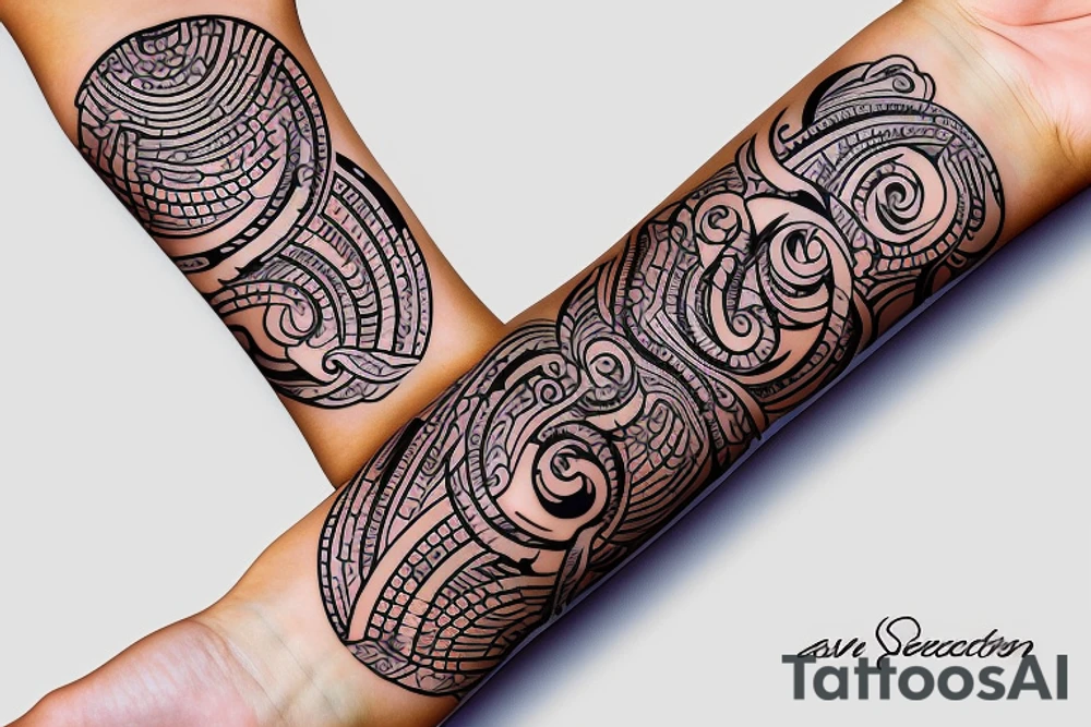 Wrist band that reflects music addiction recovery and serenity tattoo idea