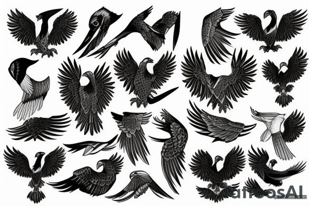 Albanian eagle tattoo idea