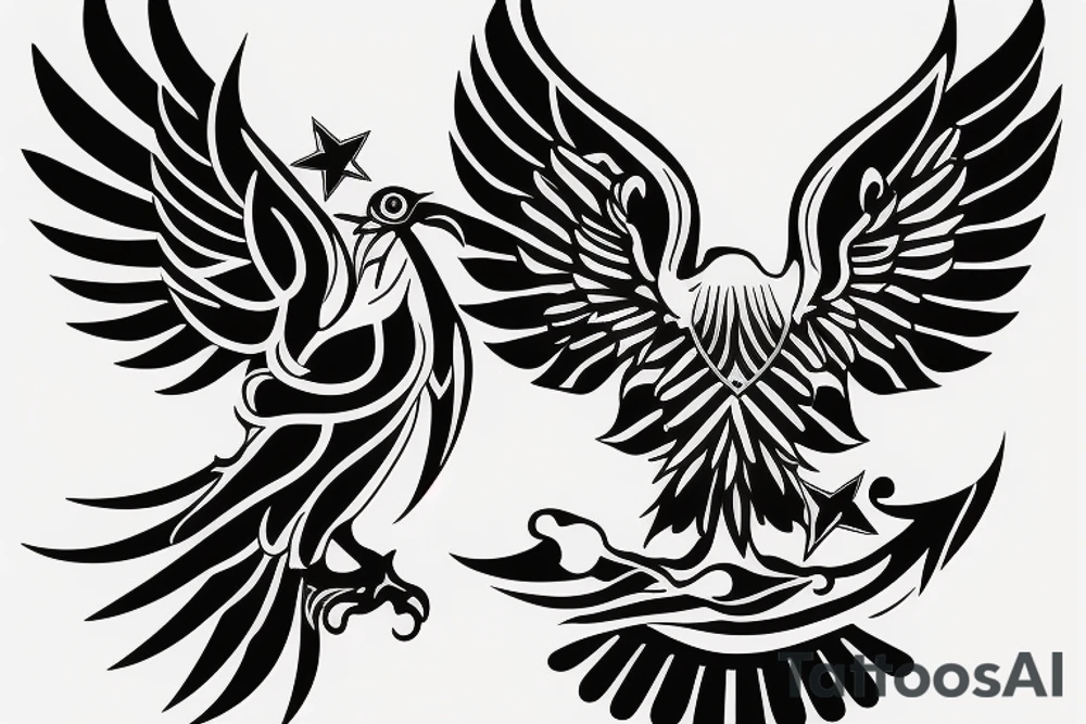 Albanian double headed eagle tattoo idea