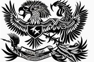 Albanian double headed eagle tattoo idea