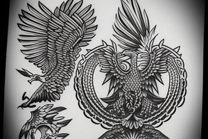 Albanian double headed eagle tattoo idea
