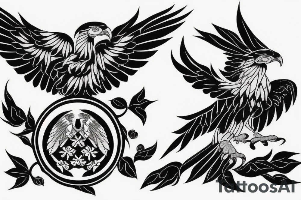 Albanian double headed eagle tattoo idea