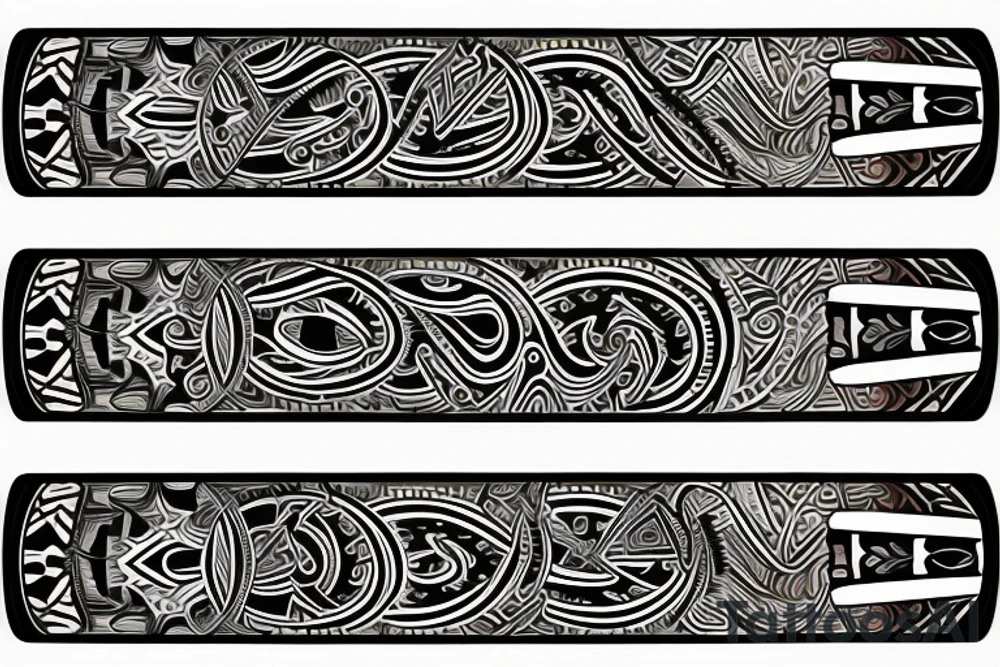 Wrist band that reflects music addiction recovery and serenity tattoo idea