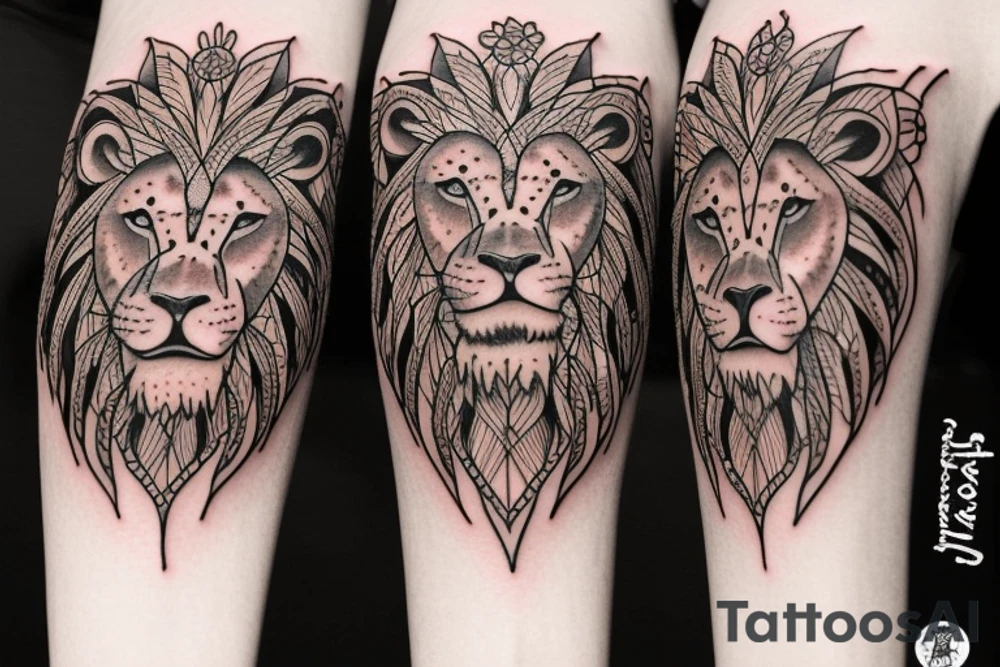 Lion tattoo idea