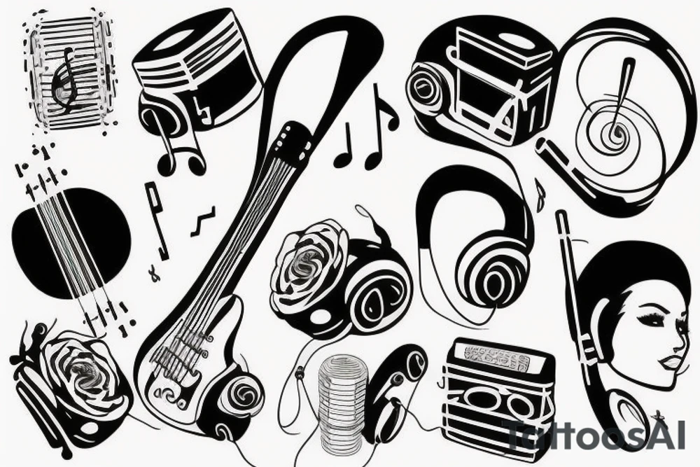 Music tattoo idea