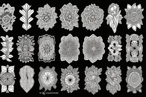 Floral mandala tattoo idea