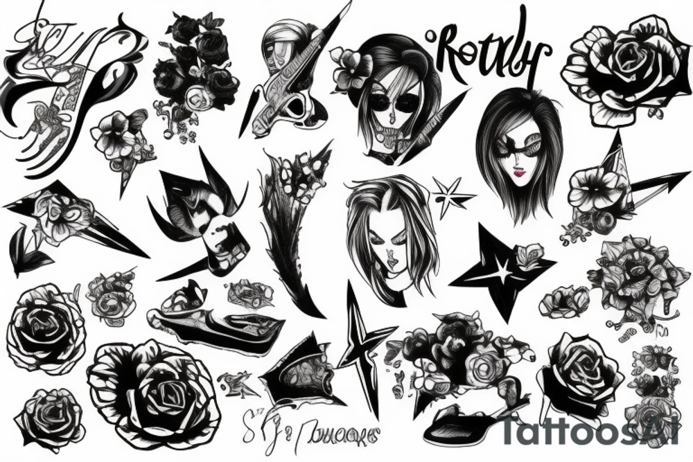 Rock n roll suicide tattoo idea
