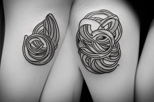 Wedding ring on a hill tattoo idea