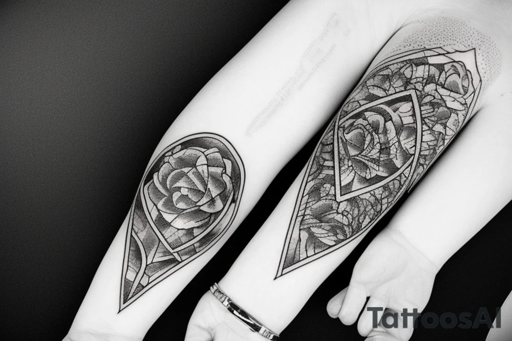 Wedding ring on a hill tattoo idea