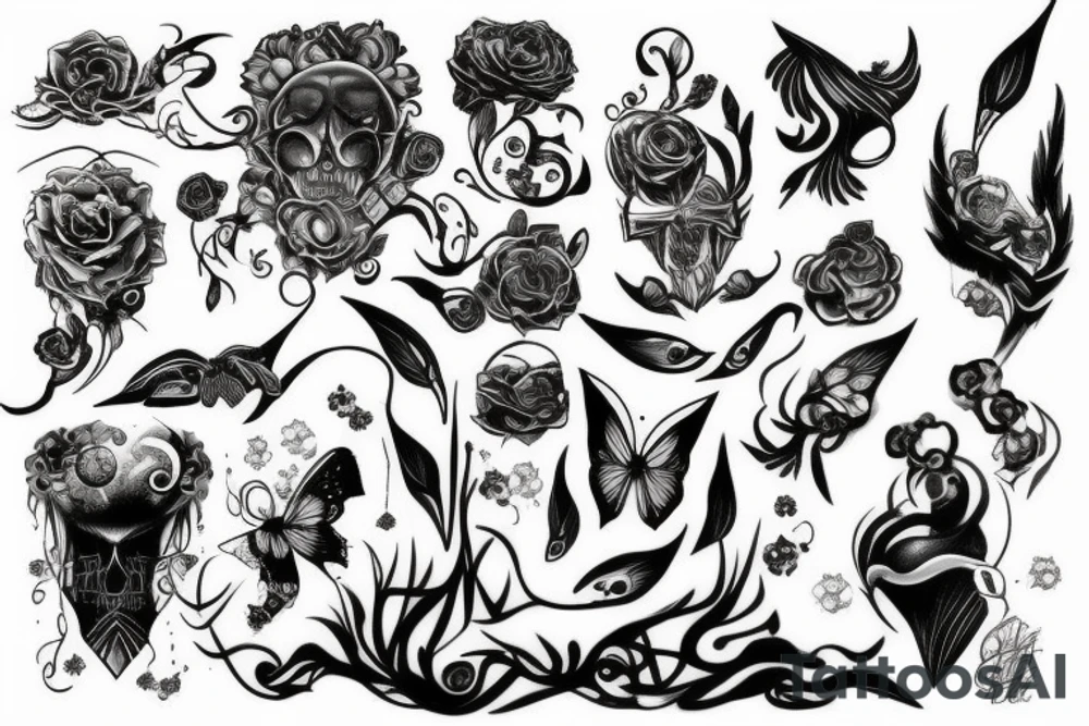 Light and dark tattoo idea
