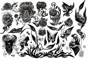 Light and dark tattoo idea