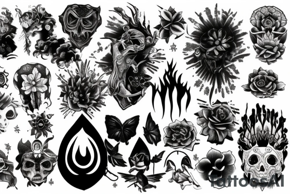 Light and dark tattoo idea