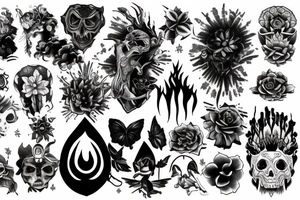 Light and dark tattoo idea