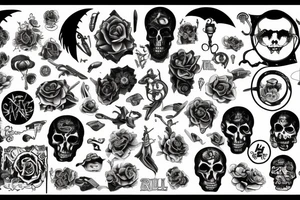 Rock and roll suicide tattoo idea