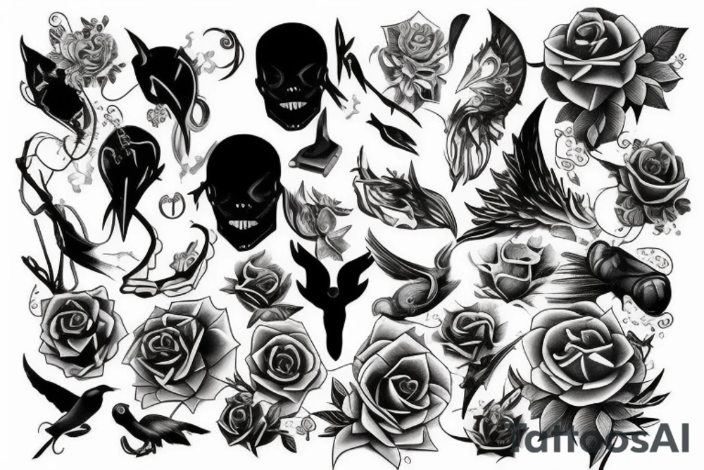 Light and dark tattoo idea