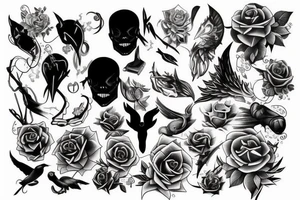 Light and dark tattoo idea
