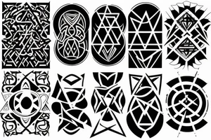 Light and dark tattoo idea