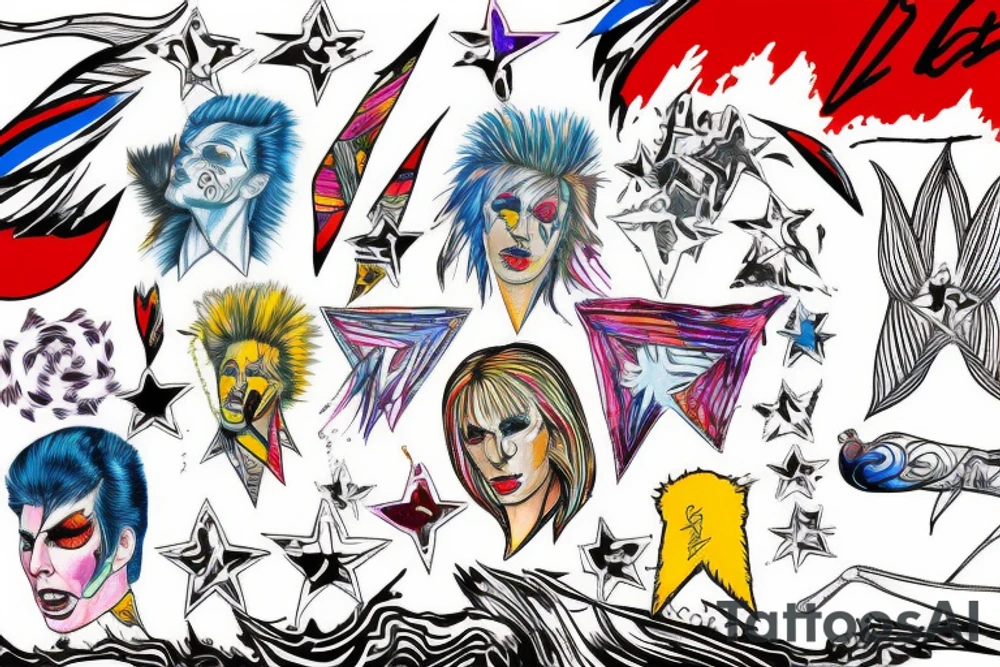 ziggy stardust tattoo idea
