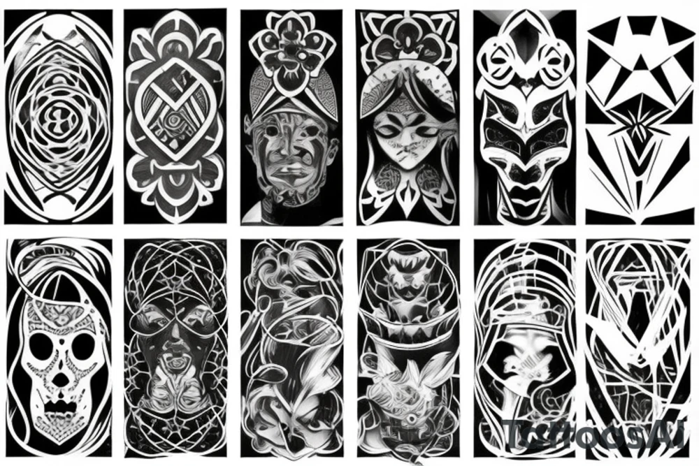 Life, light and dark tattoo idea