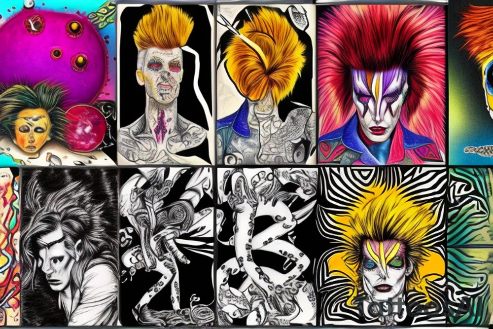 ziggy stardust tattoo idea