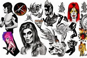 ziggy stardust tattoo idea