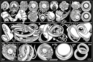 Wedding ring in a storm tattoo idea