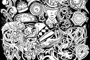 hat magic tattoo idea