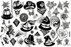hat magic tattoo idea