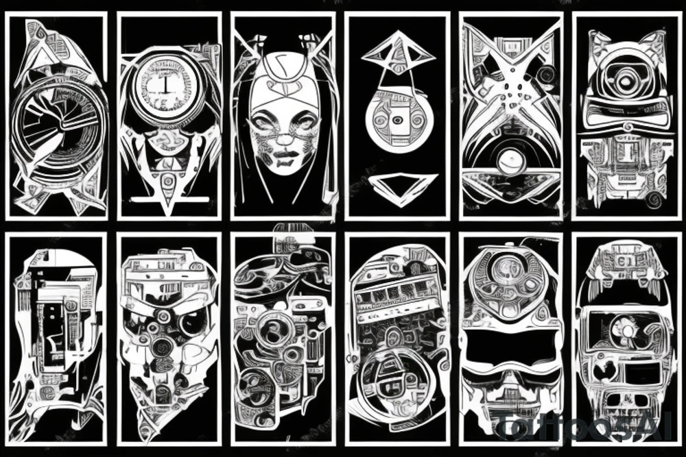 cyberpunk computer code tattoo idea
