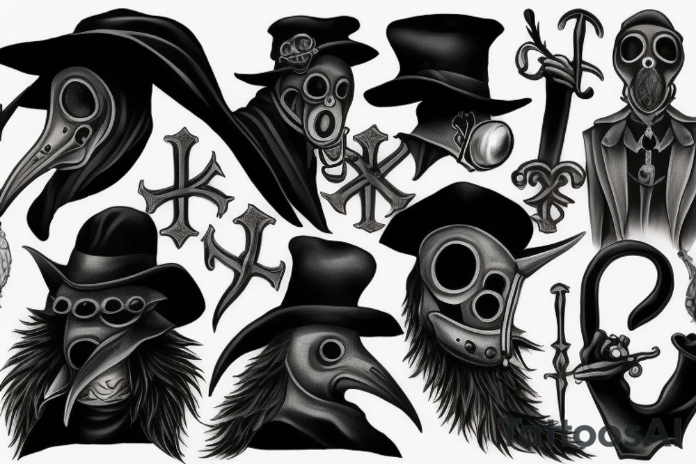 plague doctor tattoo idea