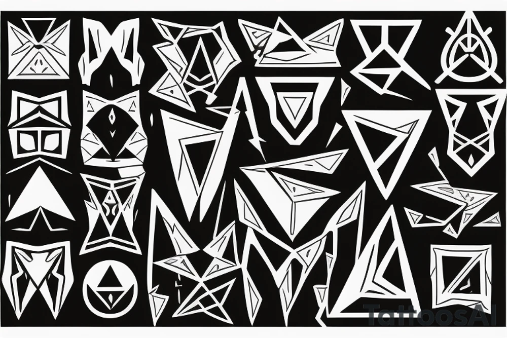 triangly tattoo idea