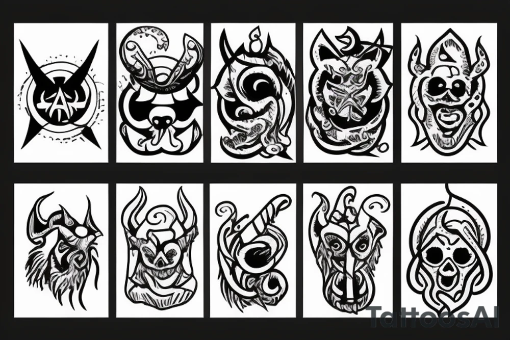 satanic pig tattoo idea