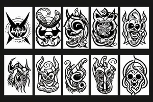 satanic pig tattoo idea