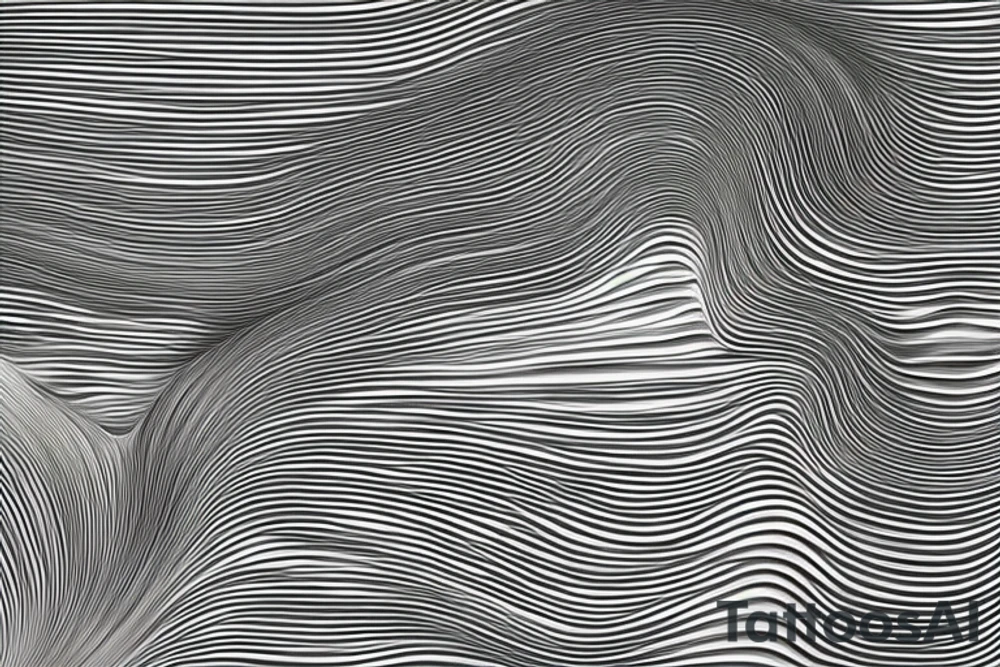 fluid mechanics, environmental issues, and human psychology. The design should feature flowing water and air to represent the fluid mechanics, symbols of environmental concerns such as trees or animals, and abstract imagery that symbolizes the complexities of the human mind and emotions. The overall design should be visually striking and balanced, with a black and white color palette that complements the elements and themes being represented tattoo idea