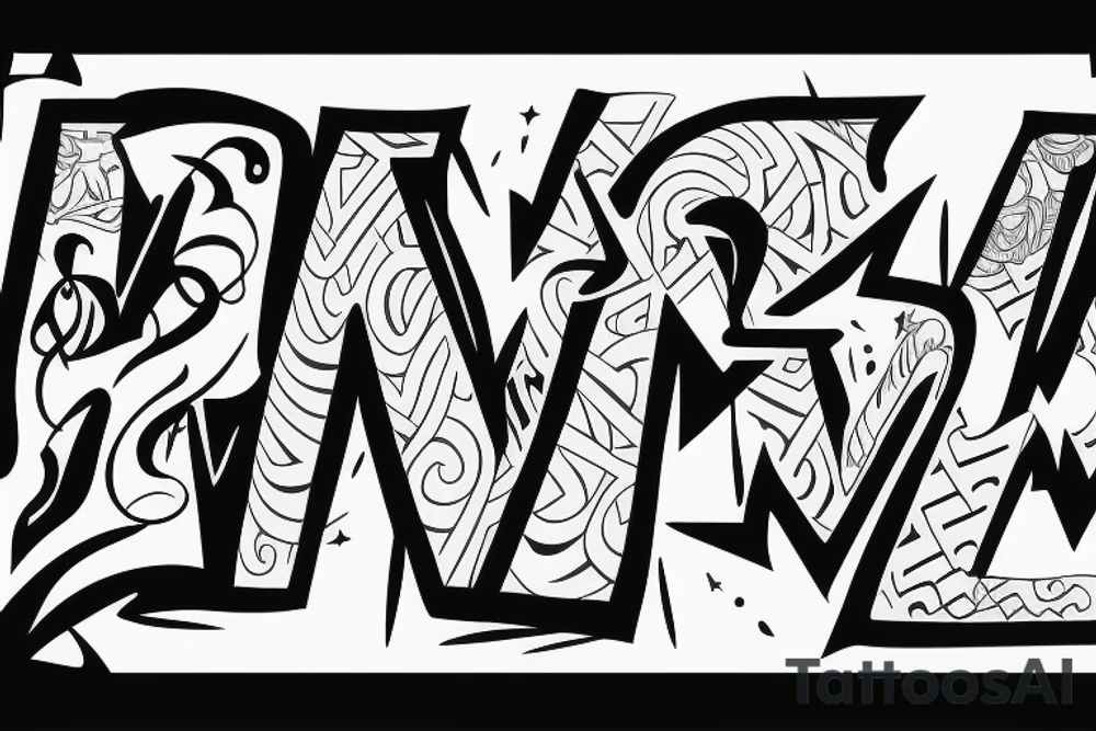 Fine-line tattoo with letters w, m,  t tattoo idea