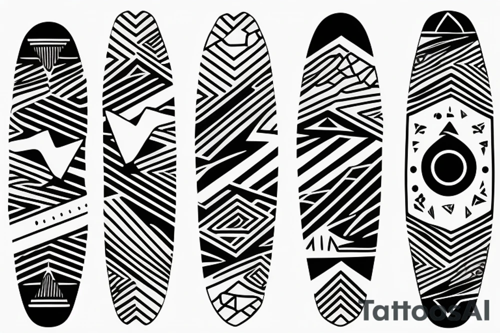 surfboard crossing snowboard in a minimalistic way tattoo idea surfboard crossing snowboard in a minimalistic way tattoo idea