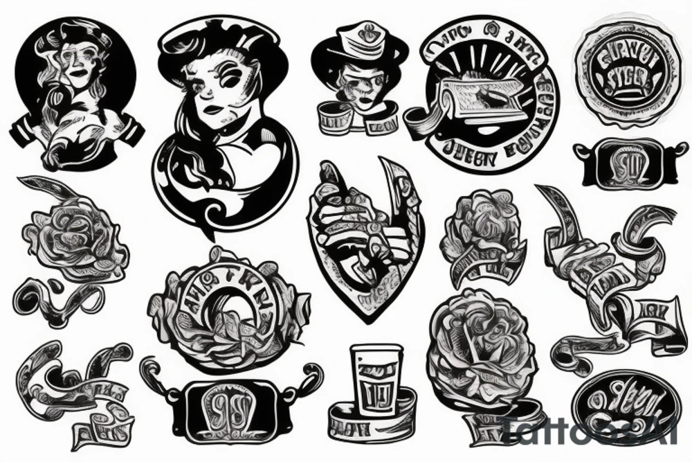 money sign tattoo idea