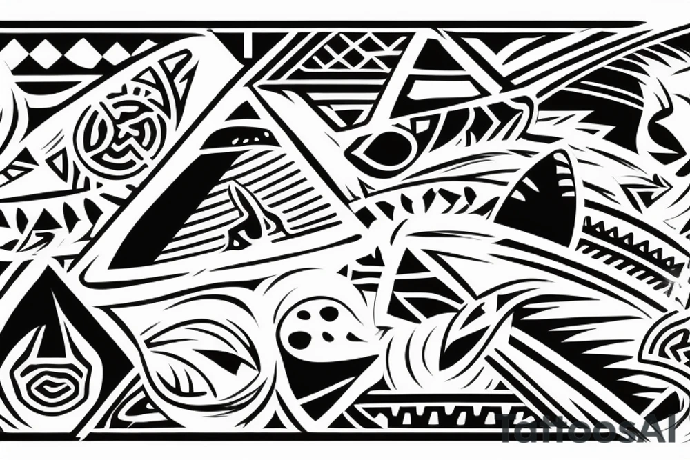 Logo: surfboard crossing snowboard tattoo idea