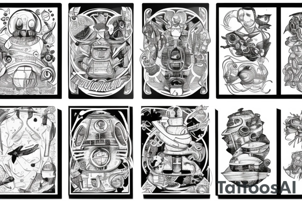 Spaceship tattoo idea