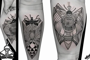 Bee on a skateboard tattoo idea