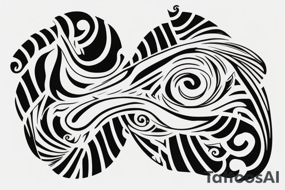Letters M W T on a surfboard tattoo idea