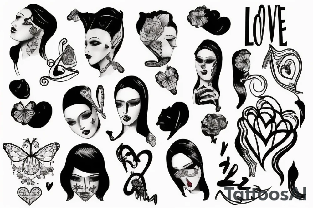 Love me tattoo idea