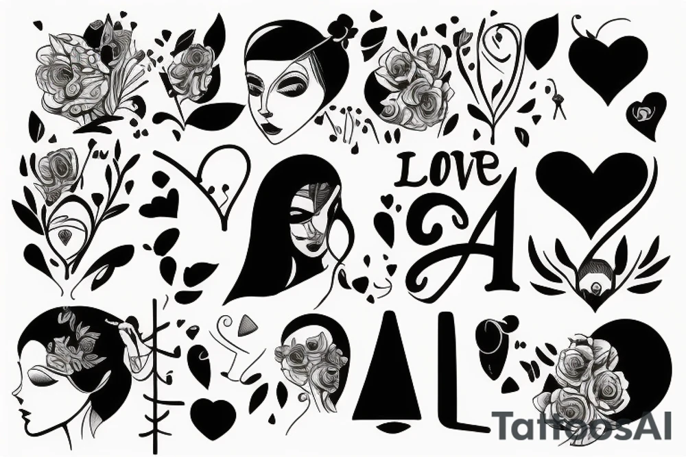 Love me tattoo idea