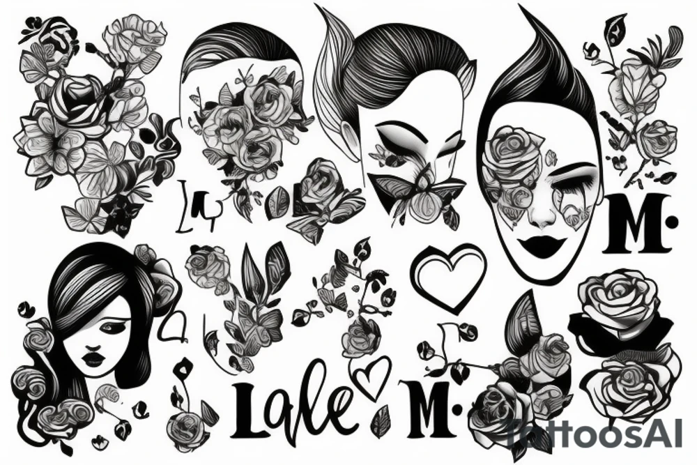 Love me tattoo idea