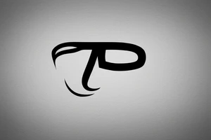Logo with surfboard featuring the letters W, M, and T in a minimalist style tattoo idea
