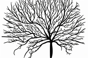 tree that transforms into DNA tattoo idea