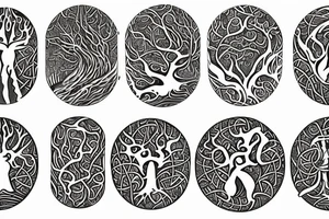 yggdrasil, the tree of life, norse mythodology tattoo idea