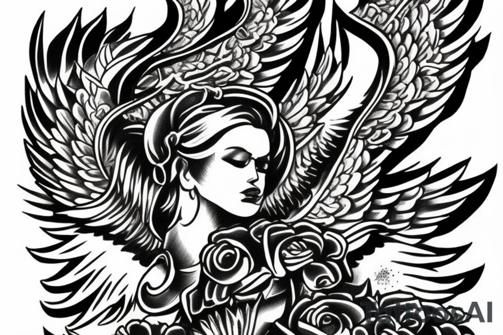 Angel tattoo idea