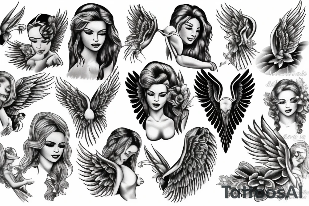 Angel tattoo idea